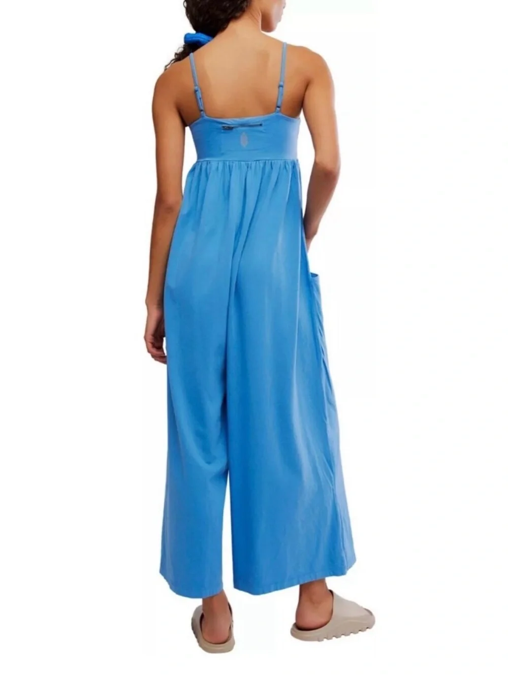 NWT Free People FP Movement Hot Shot Strappy Onsie Jumpsuit Jumper Blue Size XL - Picture 5 of 12